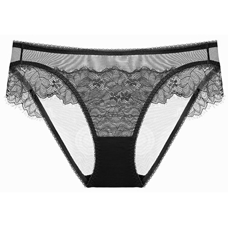 Spandex Panties Women Breathable Plain Weave in olive green lace design for comfortable everyday wear.