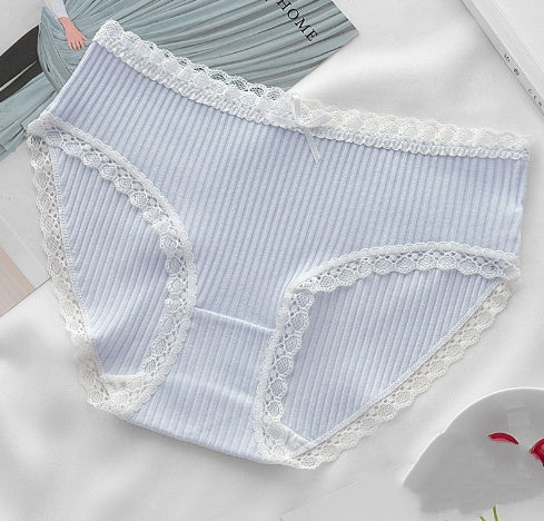  Women underwears set in vibrant colors, featuring soft, breathable fabric and lace trim for all-day comfort.