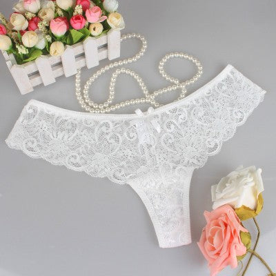  Lace panties Saya women sexy briefs in black, white, and red, showcasing elegant lace details and comfortable fit.
