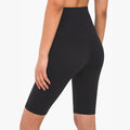 Yoga pants women's five-point fitness pants in gray, showcasing high-waist design and comfort for workouts.