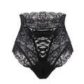  Lace Panties high-waist thongs in vibrant red lace, perfect for stylish women's lingerie and everyday comfort.