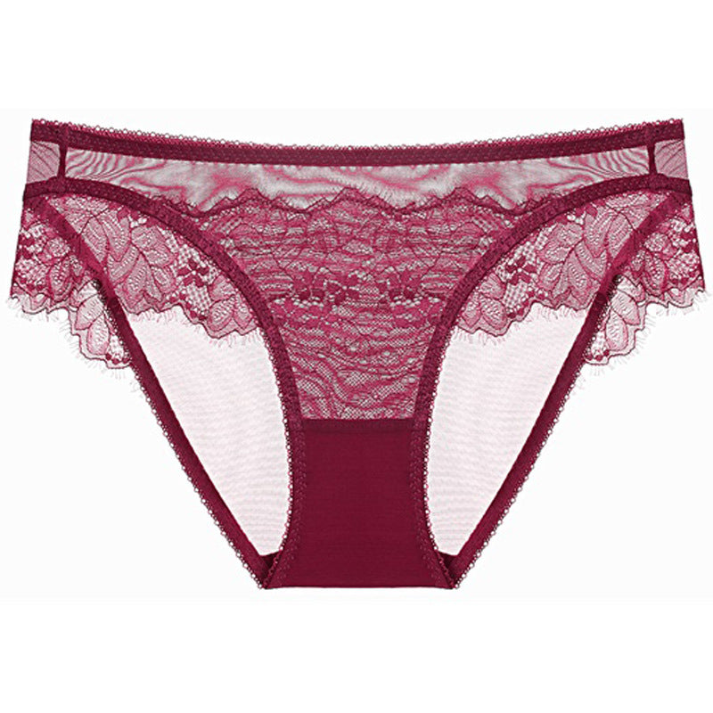 Spandex Panties Women Breathable Plain Weave in olive green lace design for comfortable everyday wear.