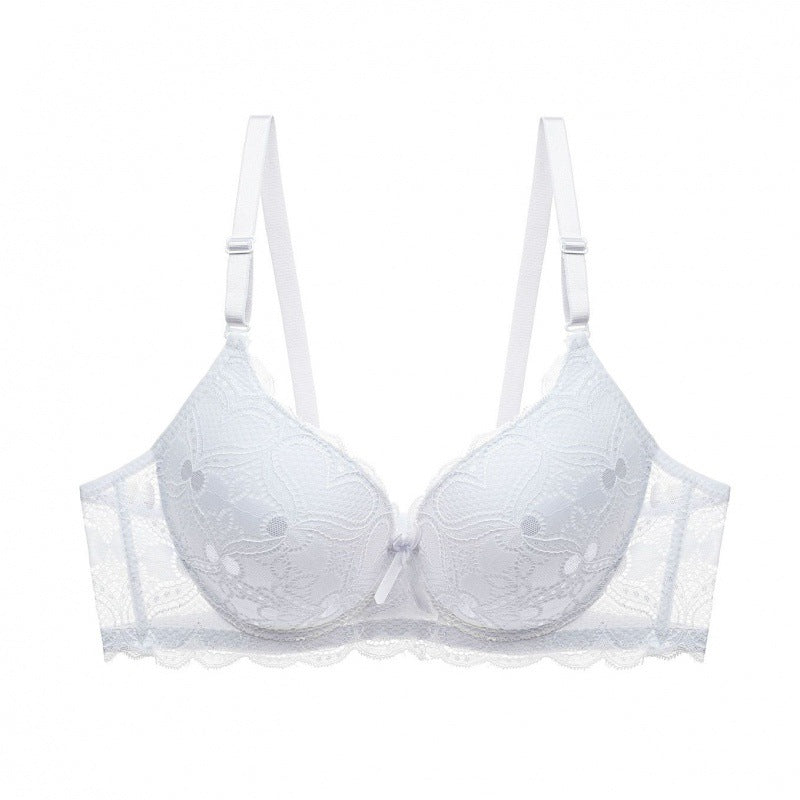 Lace Hollow Massage Push Up Bras Underwear For Women