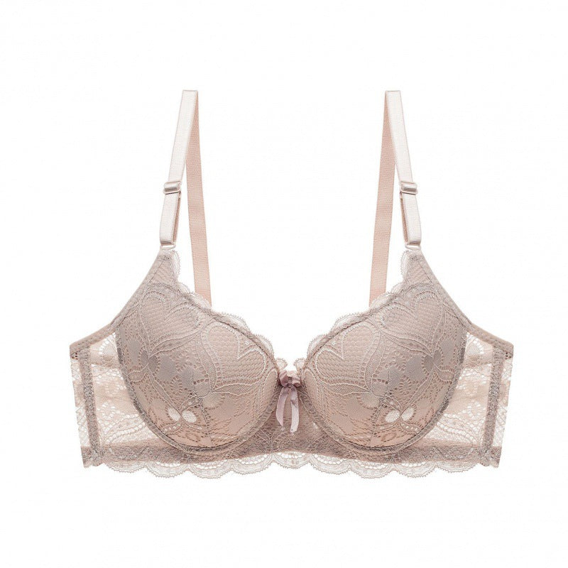 Lace Hollow Massage Push Up Bras Underwear For Women