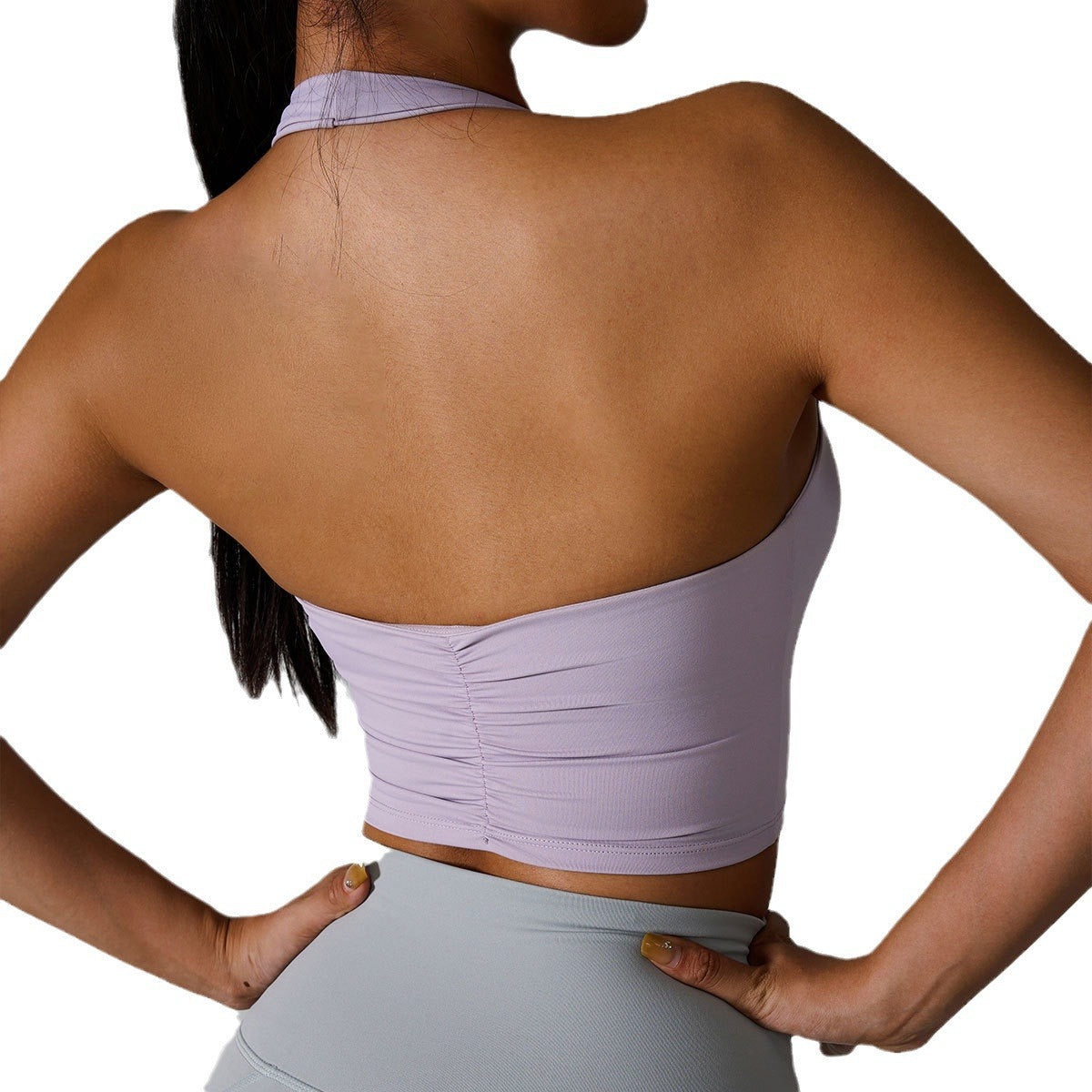 Halter Sports Push Up Bras Running Fitness