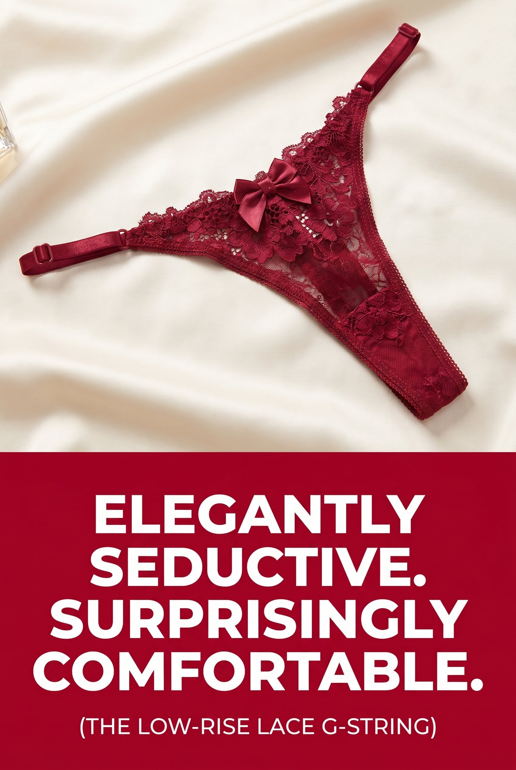 Low-rise lace g-string