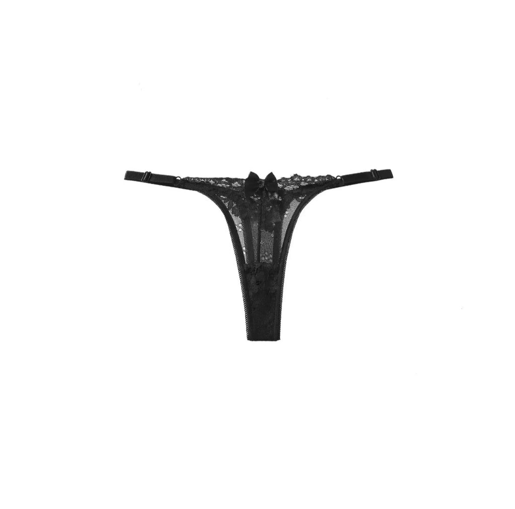 Low-rise lace g-string
