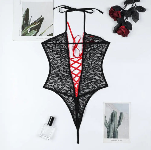 One piece halter neckline by Vlu~bélle